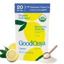 BLAGONYA Organska hidracija Elektrolitski napitek Mešanica, Certified Organic Hydration Powder, Non-GMO, Biochecked Glifosat Brez, Nizki sladkor, Limonada Okus, Brez umetnih arom, 20 Servingatorji