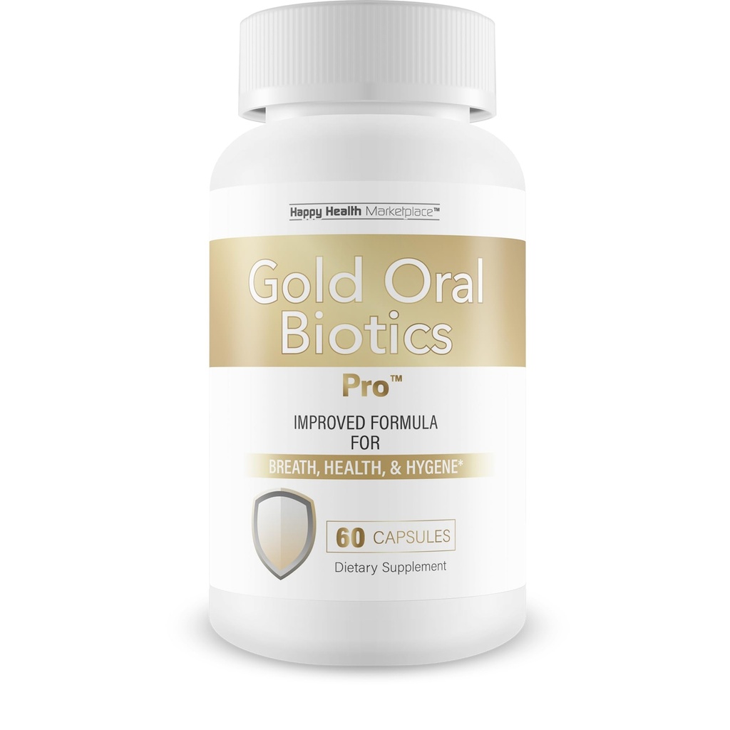 Gold oralna biotika Pro - naše najboljše ustno zdravje probiotiki in prebiotiki - napredni peroralni probiotiki za usta slabo dihanje - 11 sev 40 milijard CFU probiotične kapsule - zob in gum zobni probiotik