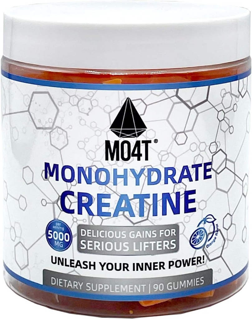 Kreatin monohidrat Gumiji 5000 mg za moške in ženske, brez sladkorja Kreatin Gumies Orange Flavor