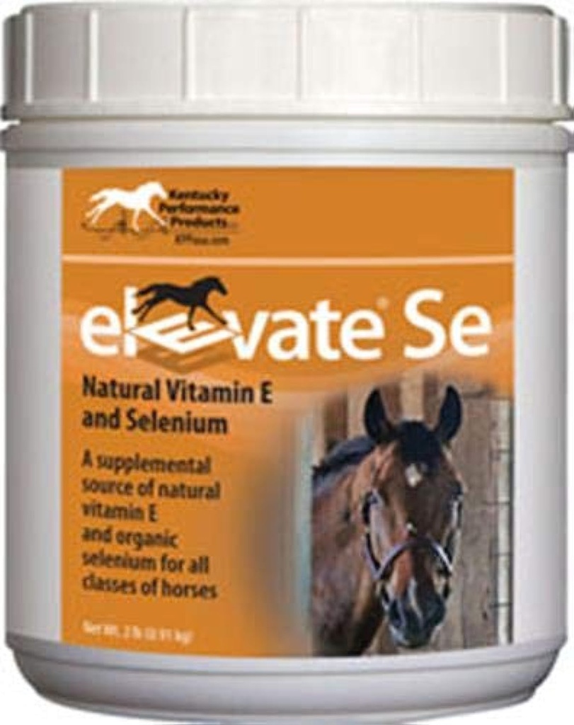 Kentucky Performance Prod Elevate Se Natural Vitamin E in Selen prašek za konje, 2 funt zabojnik
