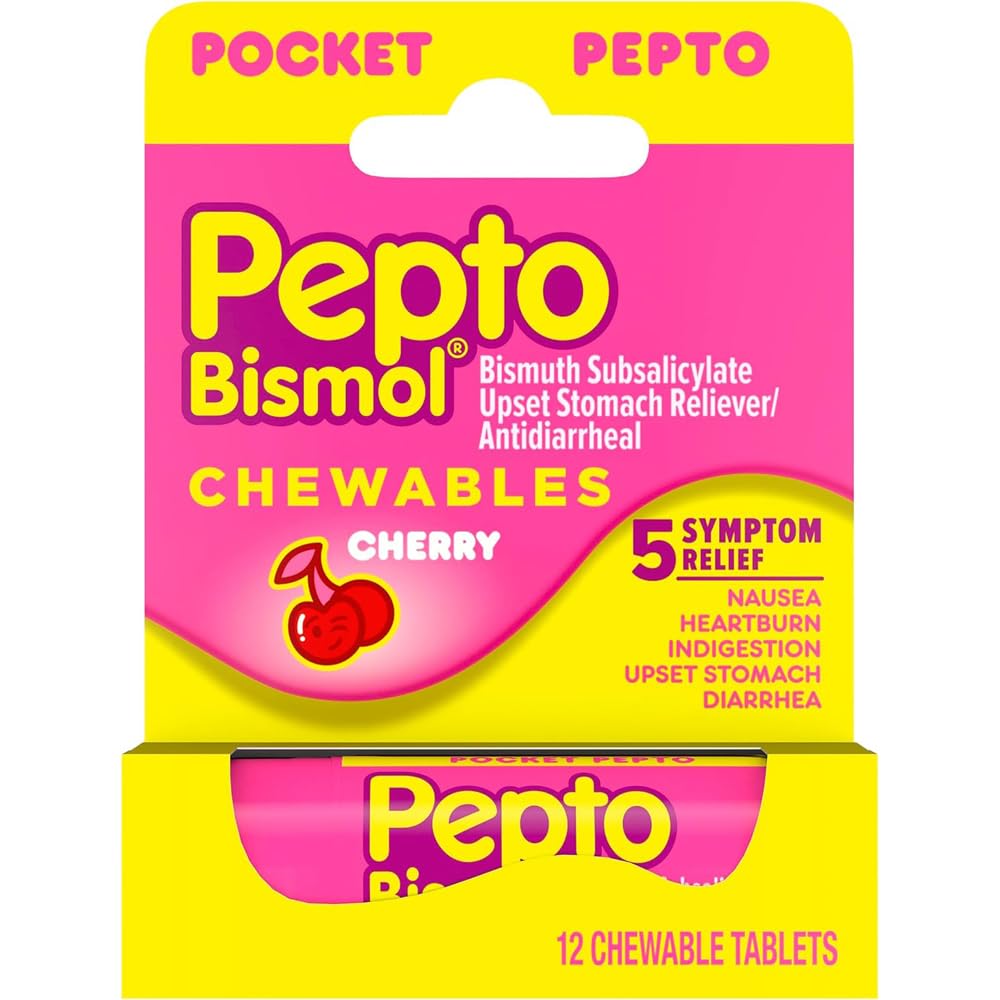 Pepto za vožnjo Chrry Chew 12 velikost 12ct Pepto za Cherry žvečljivo 12ct