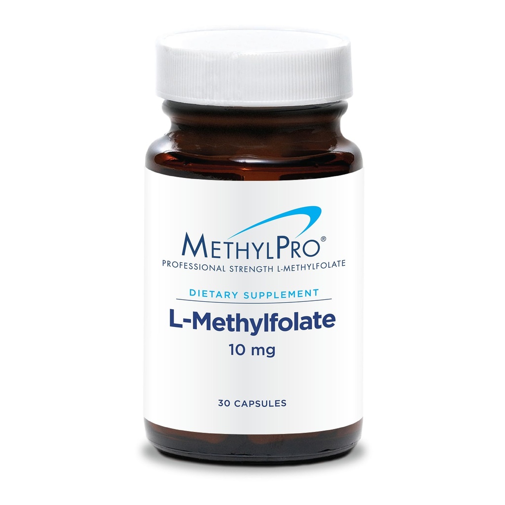 MetilPro L-metilfolat 10 mg - podpira zdravo miselnost - aktivni Folat za podporo metilaciji in biokemične reakcije - zelo biorazpoložljiv - 30 Serving - 30 kapsul