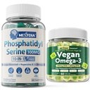 Nextdia Vegan Omega 3 Gumies 1 pakiranje + fosfatidilserin brez sladkorja 2 pakiranje