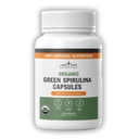 Botanika Osamljene zvezde Organic Spirulina Kapsule – 100% čiste modro zelene alge, brez vonja po ribah, Superfood dodatek, Vegan, Non-GMO, Gluten-free (120 Count, Green Spirulina)