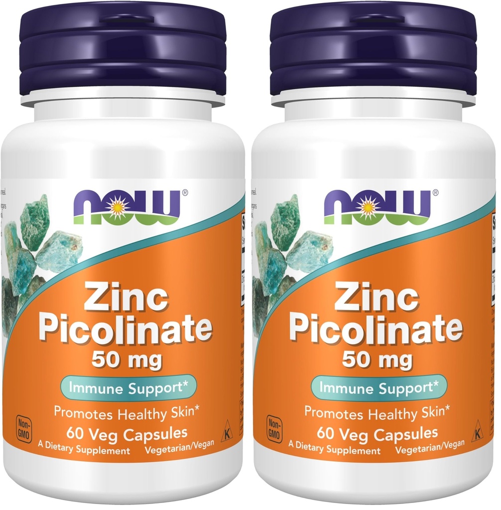 Zdaj dopolnila, cinkov pikolinat 50 mg, podpira encimske funkcije*, imunske podpore*, 60 Veg kapsul (paket po 2)
