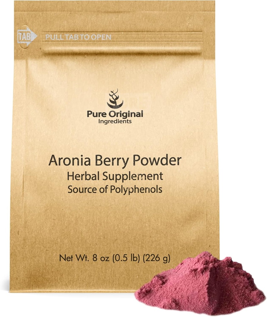 PURE ORIGINAL SESTAVINE Aronia Berry Powder (8 oz) Sadje dodatek ekstrakt, vedno čist, brez dodatkov ali polnila