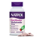 Natrol Melatonin 10mg Hitre raztapljajoče tablete - okus jagode, 60 Štetje, podpora za spanje, hitro raztapljanje melatonin za odrasle, 60-dnevna oskrba
