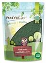 Živilo za živo organsko spirulino v prahu, 4 funti – ne-GMO, Košir, surove modro-zelene alge, veganska superživila, razsutem stanju, neobsevani, čisti veganski zeleni proteini, bogati z vitamini in minerali, super za pijače