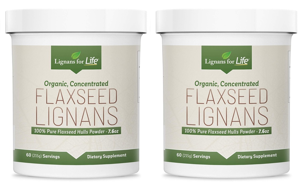 Lignani za življenje - Naravne razsutem stanju Laneno seme v prahu - Omega 3 & 6 Maščobne kisline Polnjene visoko fiber antioksidanti - Podpora zdravo srce in lase, Zdrav imunski sistem - 60 Servings 80mg na tab, 2 Pack
