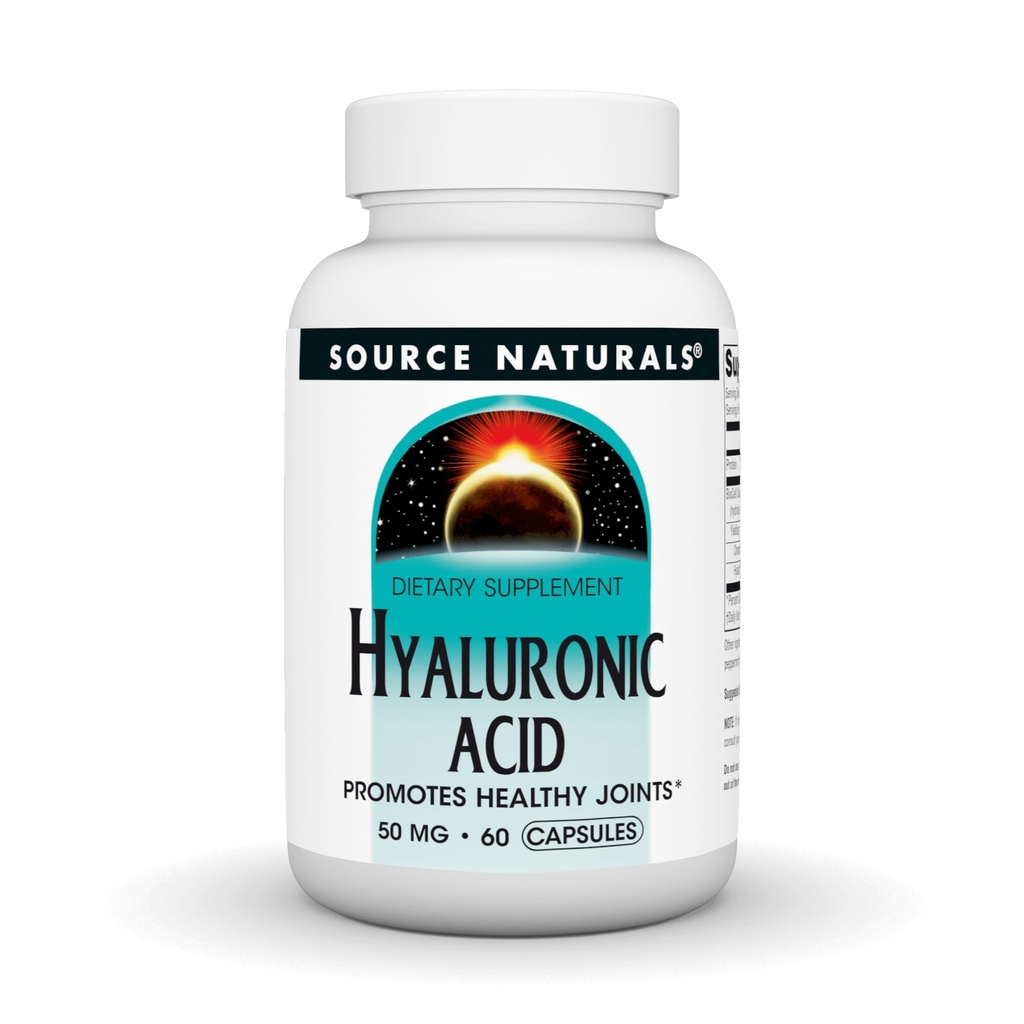 Vir Naravne hialuronske kisline, spodbuja zdrave sklepe*, 50 mg - 30 kapsul