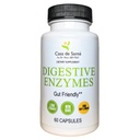 Casa de Sante FODMAP Prebavne encime, Brez visokega inulina, Keto Carnivore Intolerance Podpora, 18 Multi Enzyme Amylase Bromelain Lipase Lactase Protease Papain Alpha galaktozidaze, Več - Brez GSO