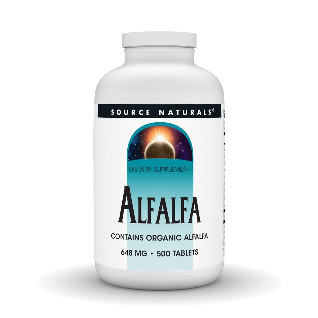 Vir Naturals Alfalfa 10 Zrna prehrana dodatek - 500 Tablete