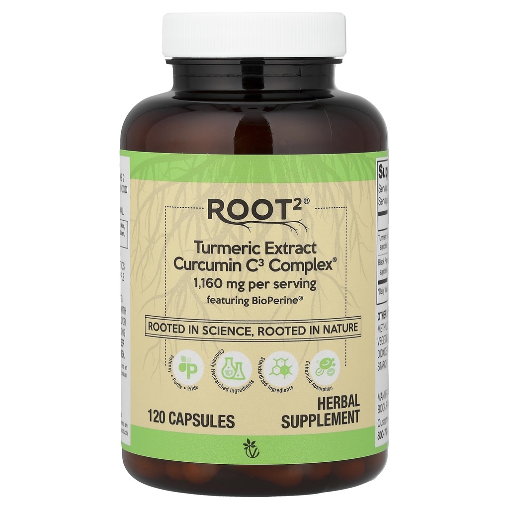 Vitacost Turmeric Extract Curcumin C3 Complex z Bioperinom - 1,160 mg na odmerek - 120 kapsul