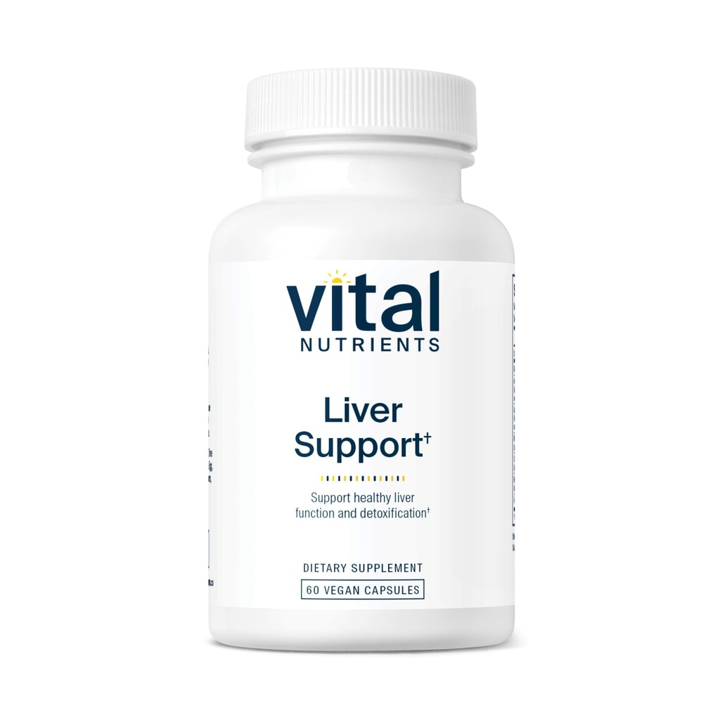 Vital Nutrients Liver Support Milk Thistle and Curcumin - Vegan Supplement - Herbal Combination to Support Healthy Liver Function* - Gluten, Dairy and Soy Free - 60 Capsules