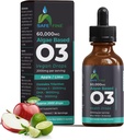 Omega 3 tekoče veganske kapljice - DHA & EPA iz olja alge - 60 ml steklenička kapalko - 2000 mg na strežbo - Podpira splošno telo Wellness dodatek za celotno družino