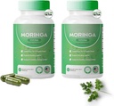 Moringa kapsule, Pure Moringa prašk kapsule - 800 mg Nutrient-Rich Moringa- spodbuja energijo, Gut dobro počutje (2)