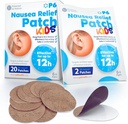 P6 Motion Sickness Patches for Kids - All Natural Sea Sickness Patches for Cruise and Car - Non Drowsy Motion Patch for Children - Safe Motion Sickness Patch for Travel - Ginger and Cinnamon