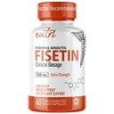 Naravne fuzije Nutri Fisetin 500mg 60 Število - Klinični odmerek - Fisetin dopolnila - Močni senolitični aktivator, Antioksidant, & Podpora možganov - Naravni polifenoli - 60 Število
