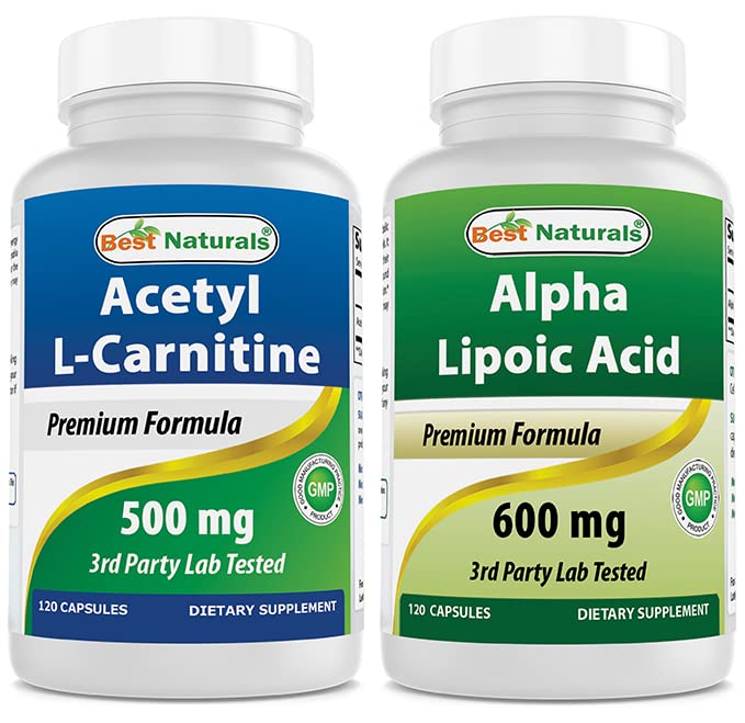 Best Naturals Acetyl L-Carnitine 500 Mg & Alpha Lipoic Acid 600 mg
