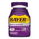 Bayer Extra Jakost 500 mg Aspirin Plus kofein za močno lajšanje bolečine, 200 prevlečenih kapsul