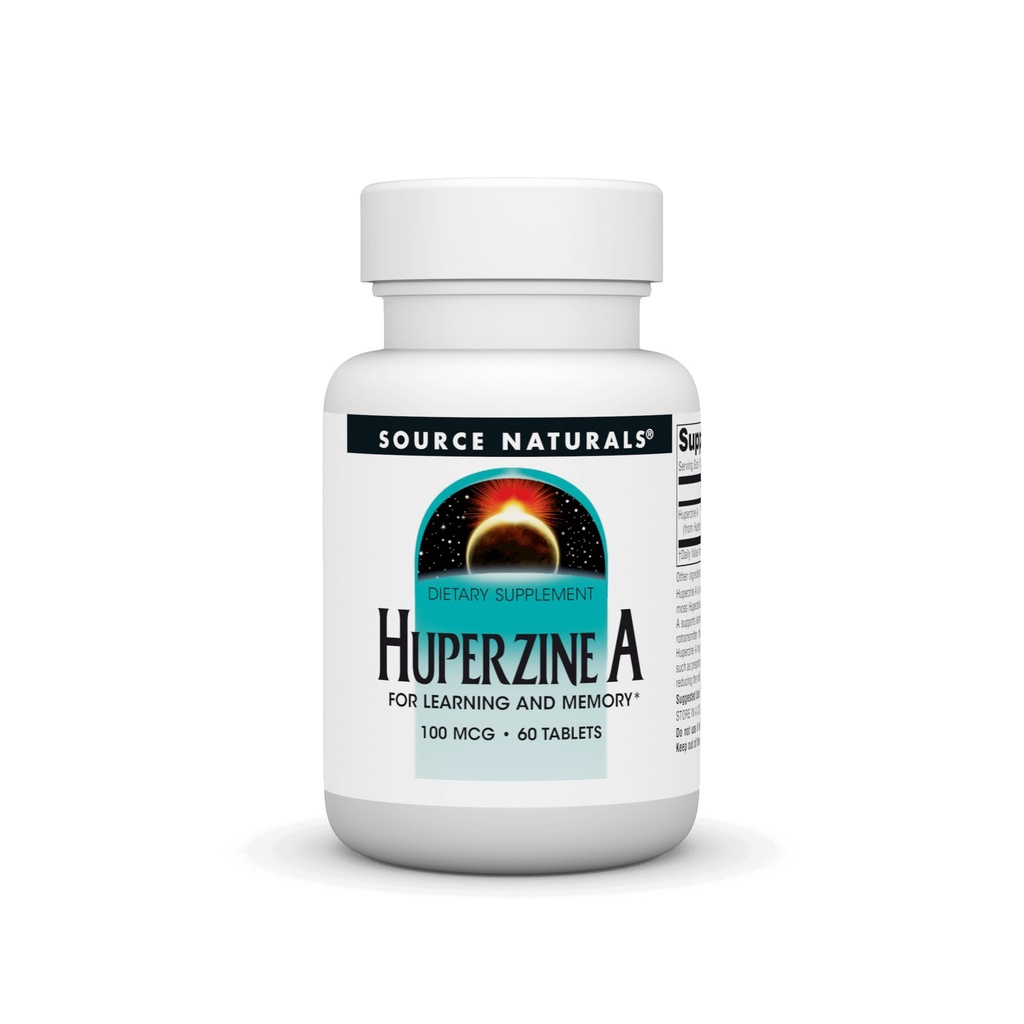 Vir Naturals Huperzin A za učenje in spomin* - 100 μg, 60 tablet
