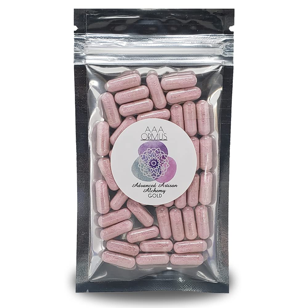 ORMUS zlato - koloidno zlato kapsule Vegan - monoatomski zlati ormus - filozofski kamen - 45 grofovska vreča