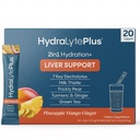Hydralyte Jetra Podpora + Elektrolit Mešamo z mlekom osat, Kurkurja, Ginger, Prickly Pear, Zeleni čaj Izvleček oblikovan za hitro rehidracijo (Pineapple Mango Ginger, 20 Packets)