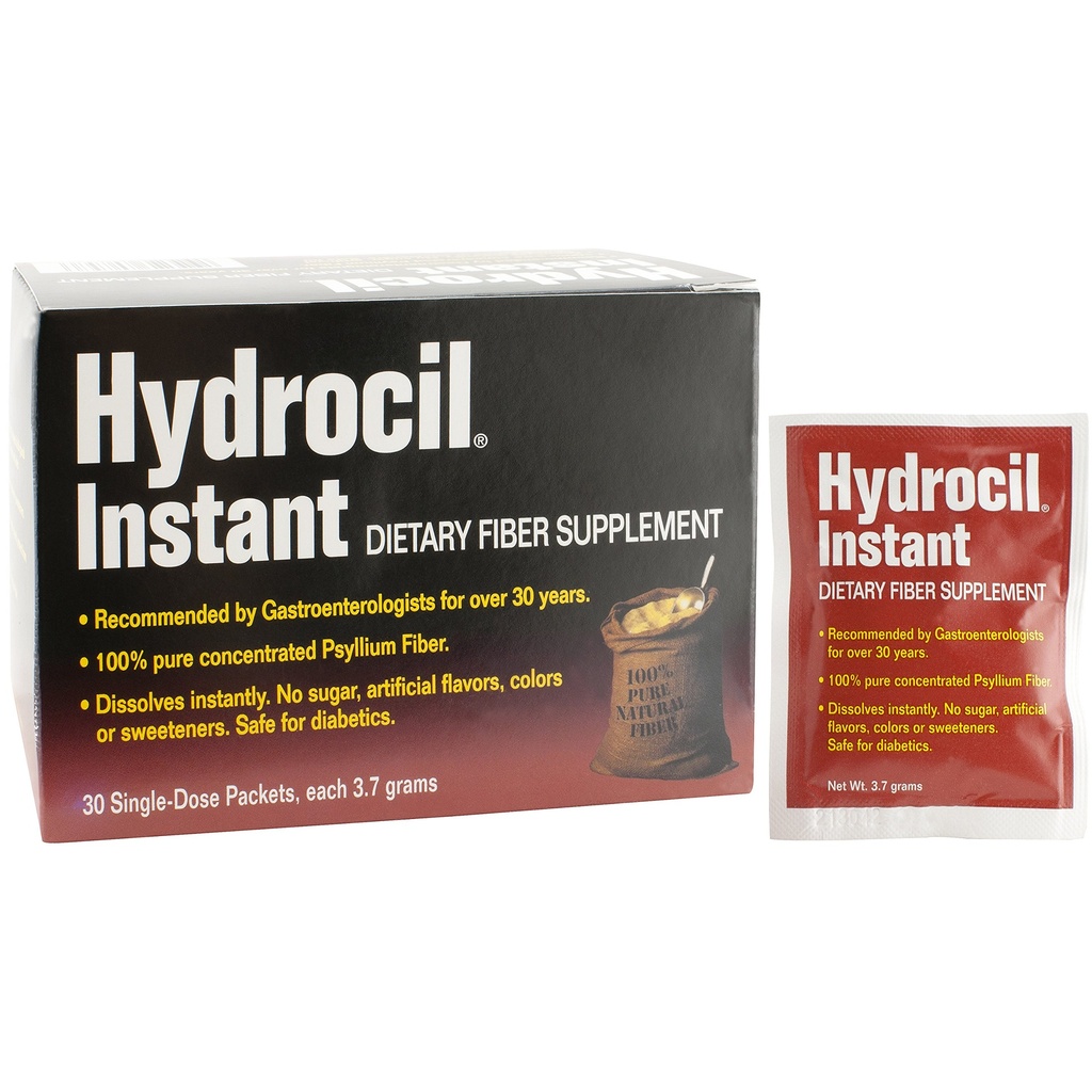Prehranska vlaknina, Psylium Husk v prahu, 30 pack za enkratno uporabo