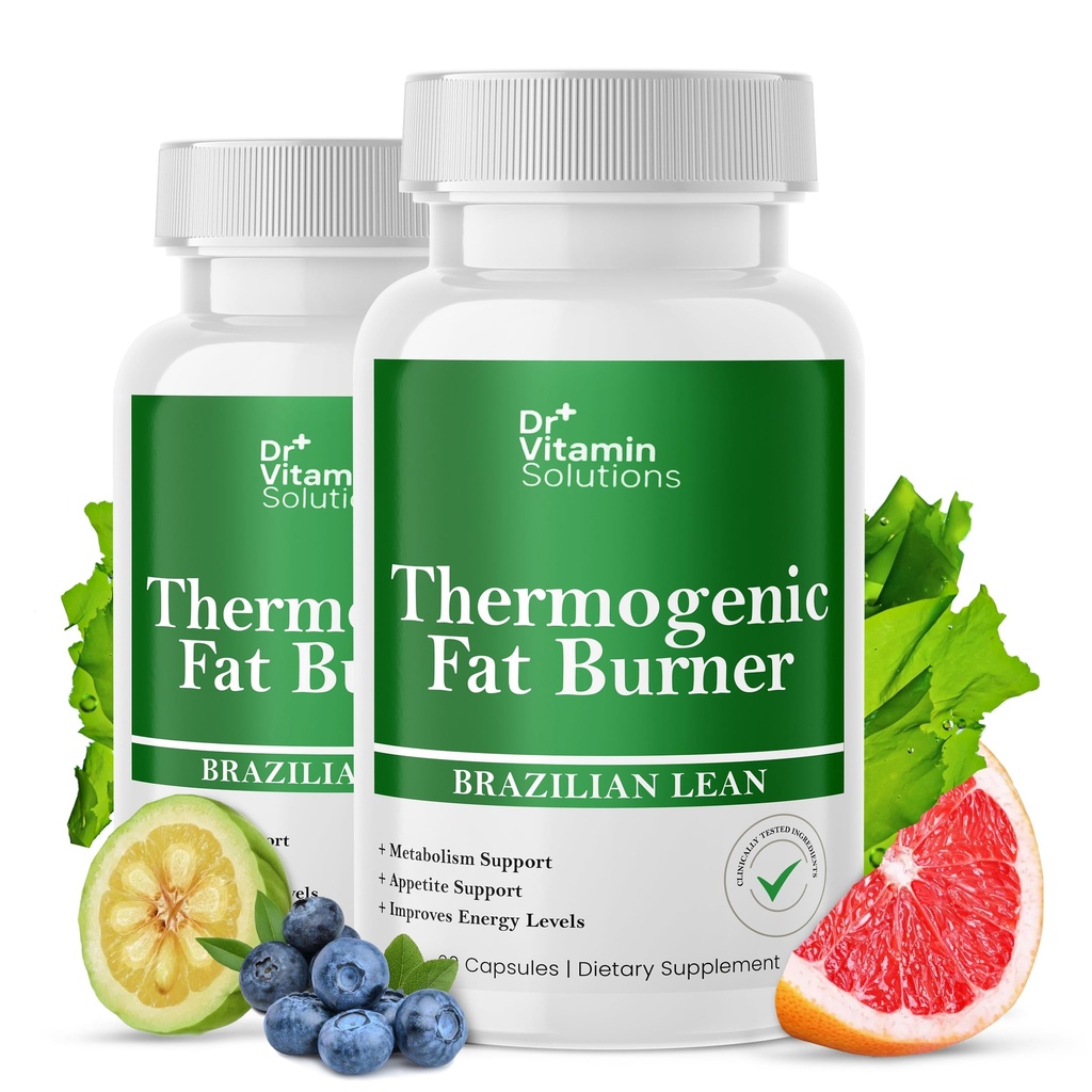 Termogenik Fat Burner za ženske in moške - Appetite Supress za hujšanje - Vključuje izvlečke zelenega čaja za olajševanje mehurja - Presnovni poživilo - pakiranje po 2