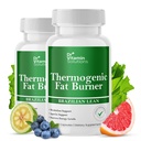 Termogenik Fat Burner za ženske in moške - Appetite Supress za hujšanje - Vključuje izvlečke zelenega čaja za olajševanje mehurja - Presnovni poživilo - pakiranje po 2