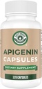 Left Coast Performance Apigenin Dodatek 50 mg Kapsule - 4 Mesec oskrbe - Močen Flavonoid za boljši spanec, sprostitev in stres