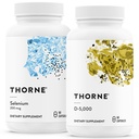 THORNE - Antioksidant & Wellness Bundle - Selen in vitamin D-5000 - Podpira zdravje ščitnice in imunske funkcije - 60 Servinga