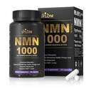NMN Supplement 1000mg, 99% Pure NMN 4-in-1 NAD+ Support with PQQ, CoQ10, L-Ergothioneine, 60 Capsules Nicotinamide Mononucleotide - Anti-Aging, Energy Boost, DNA Repair for Adults, Vegan