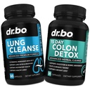 Lung Cleanse & Colon Detox - Zeliščne formule za podporo dihalnega zdravja in Bowel gibanja
