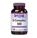 Bluebonnet Nutrition B Complex 100 Zelenjavne kapsule, Popoln polni spekter, Vitamin B6, B12, Biotin, Folat, Vegan, Vegetarian, Gluten Free, Soy Free, mleko brez, Košir, 50 Zelenjavne kapsule