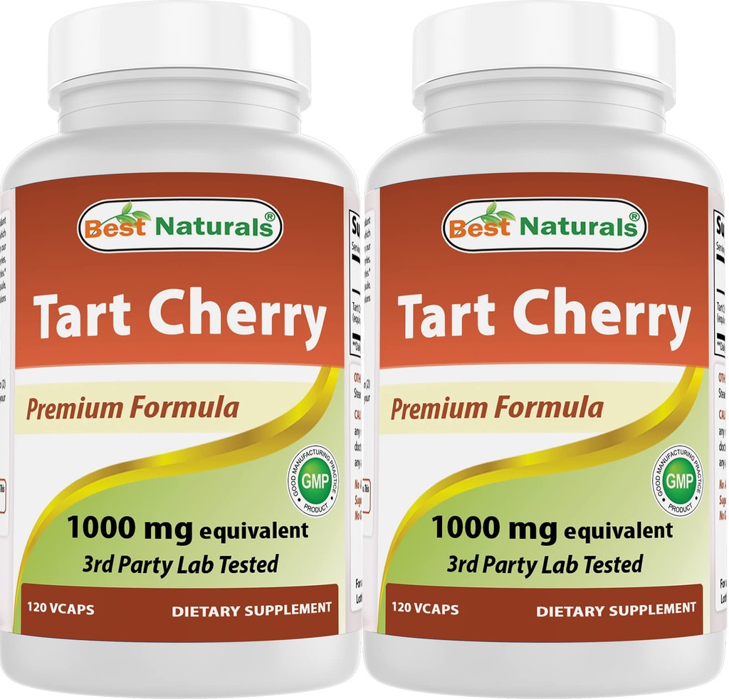 Best Natural Tart Cherry Extract 1000 mg 120 kapsul (120 število (paket po 2)