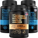 MEDCHOICE Turmeric & Ginger (120ct) in Nootropic Brain (120ct) dodatek Bundele - Wellness Duo za skupno, Digestion, Brain, & Mood Podpora - Vegan, Ne-GMO, Gluten-free