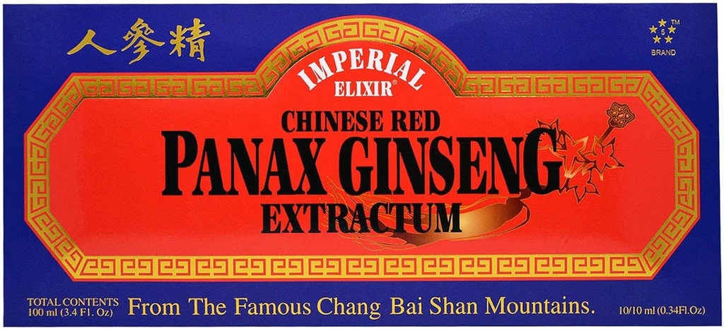 Kitajska rdeča Panax Ginseng ekstraktum - Viale Imperial Elixir (Ginseng Company) 10 Viala