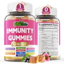 10 v 1 Imunska podpora dopolnilo Gumies, w/Echinacea, Elderberry Vitamin C in cink, Selen, Vitamin D3 5000IU, Magnezij, Daily Immune Booster Multivitamin, za antioksidant kostna energija, 1 pakiranje