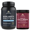 Ancient Nutrition Bone Broth Protein Powder, Vanilla, 40 Servings + Multi colagen Protein Powder, brez arome, 45 Serving