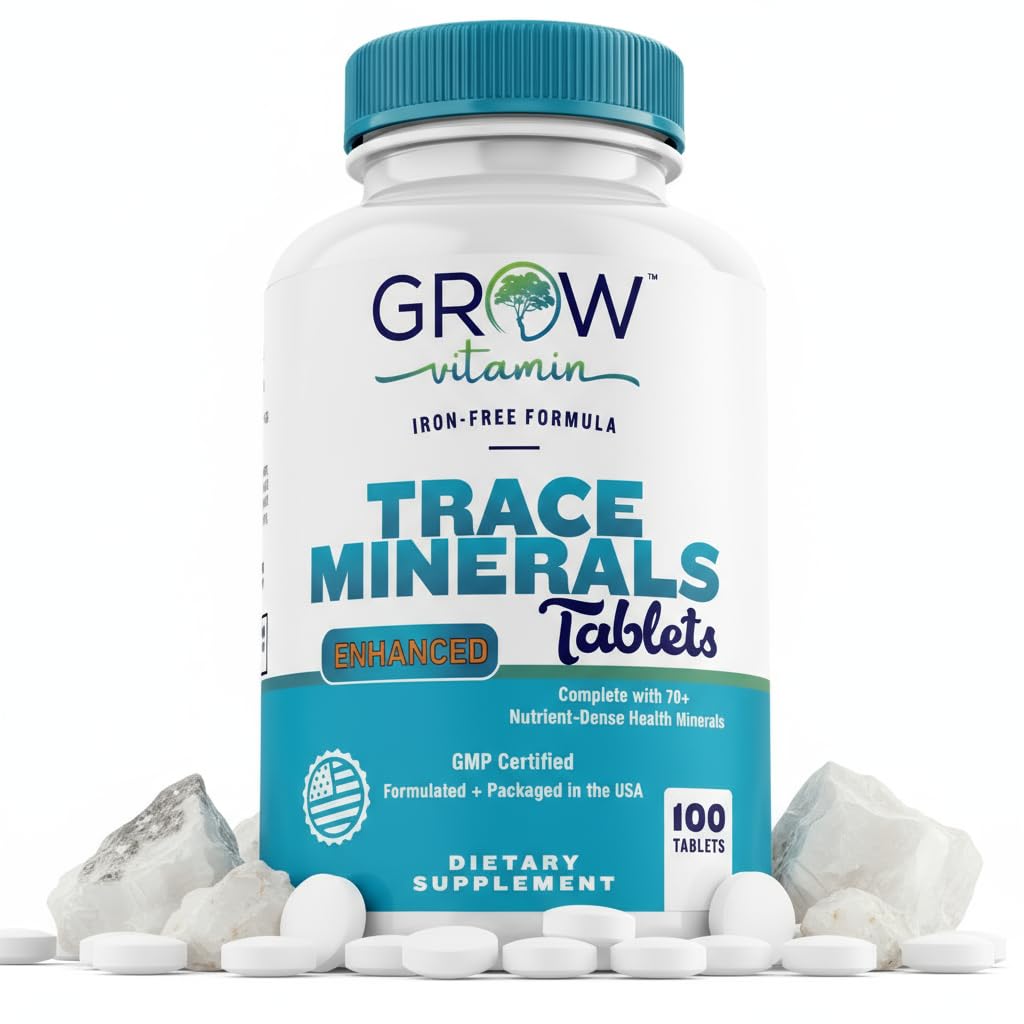 rast vitamina Trace Minerals Izboljšani kompleks - Komplement z 70+ Zdravje hranilnih snovi Mineral - 100% naravne sestavine - 100 tablet