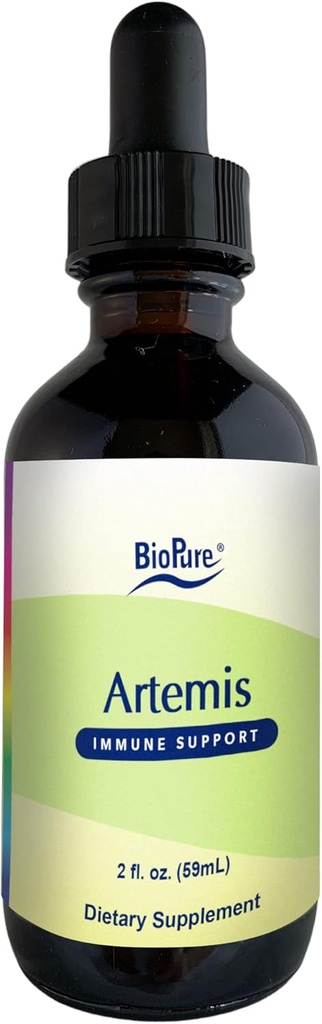 BioPure Artemis – zeliščni ekstrakt Artemisia Annua ali Sweet Wormwood z bioaktivnimi spojinami za imunski sistem, Gut Health, Genitourinary Function, Microbiome Balance, & Splošno Wellness – 2 fl oz