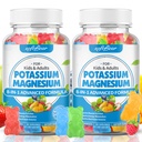 sladkor brez sladkorja Kalij Magnezij Gumiji za odrasle otroke, visoka absorpcija Kalijev dodatek Gumiji Podpira noge Cramps & Muscle & Imune Health, Okusno mešane sadne arome 120