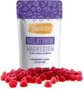 SMART ZA ŽIVLJENJE Melatonin Gumies 5mg W/Magnezij - 60 Štetje - Rastlinski vegan Melatonin Gumies - Jagodni okus spanja Gumies - Heart & Bone Health Dietni dodatek - Odrasli Melatonin Gumies