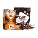 NuGo Slim Temno čokoladno arašidovo maslo, 17g veganski proteini, 3g sladkor, 12 beljakovin štetje in nugo rastlin v prahu, 20g beljakovine, 3g sladkor, 25 serviranja