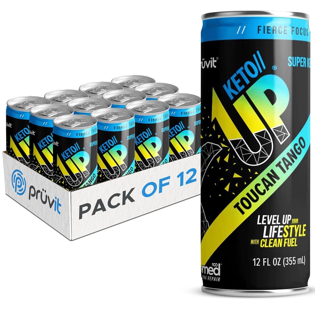Toucan Tango Keto//Up® pijača – Ketoni pripravljeni za pitje za fokus za moške in ženske - 12 paketov