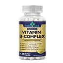 Vitamin B-kompleks + CoQ10 + Vitamin C - Max Strength Supplement for Energy, Presnova Podpora, 120 Softgels, 60 dnevna dobava