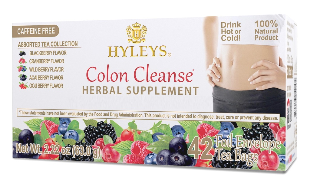 Hyleys Colon Clease Tea Razvrščene arome - 42 čajne vrečke (1 pakiranje)