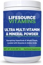 LifeSource Vitamini Ultra Multi Vitamin & Mineral Powder - Polna hrana na osnovi - 30 dnevna dobava