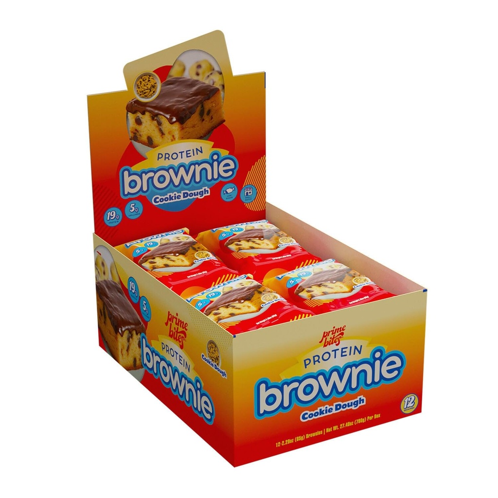 Alpha Prime Protein Brownie - Cookie Dough (12 Brownies)